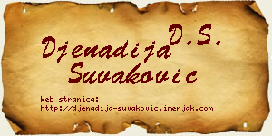 Đenadija Šuvaković vizit kartica
